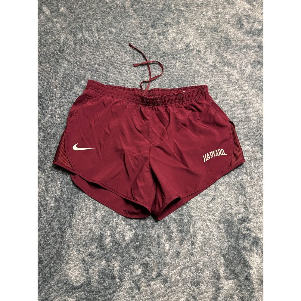 Nike Womens Harvard Dri-FIT Shorts Size S Burgundy Woven Athletic Activewear